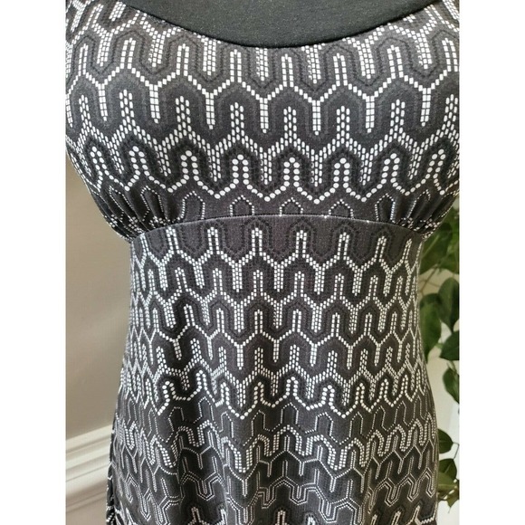 Prana Women's Black/White Scoop Neck Dress S - Picture 3 of 12